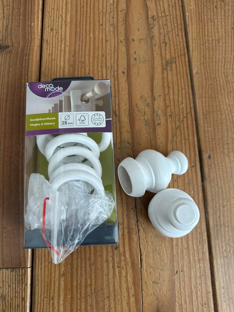 Gordijn ringen met 2 stoppers, Ophalen of Verzenden, Nieuw