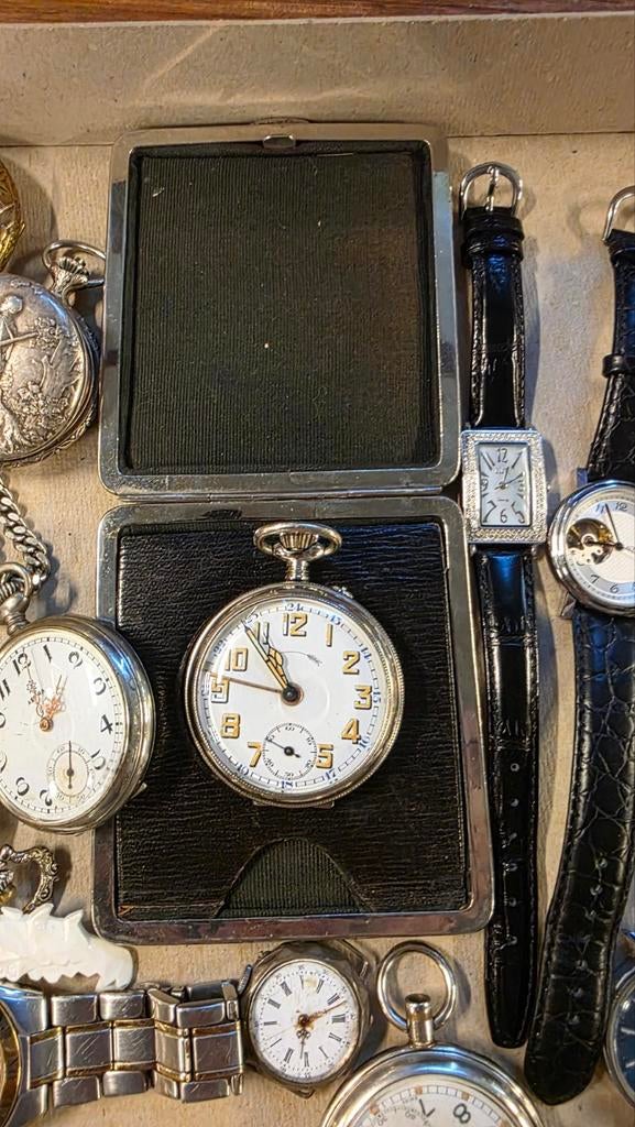 Verzameling antieke zakhorloges, polshorloges en Du Pont, Ophalen of Verzenden
