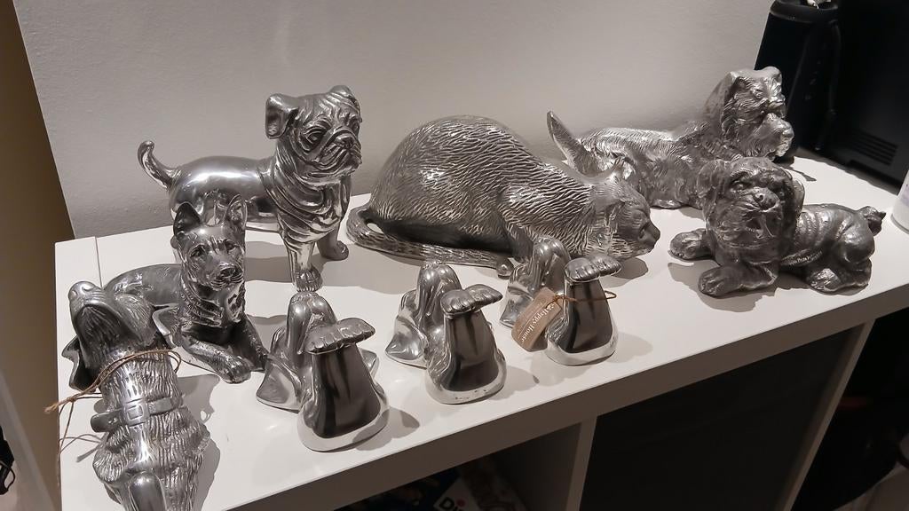 Partij aluminium beeldjes, Ophalen of Verzenden