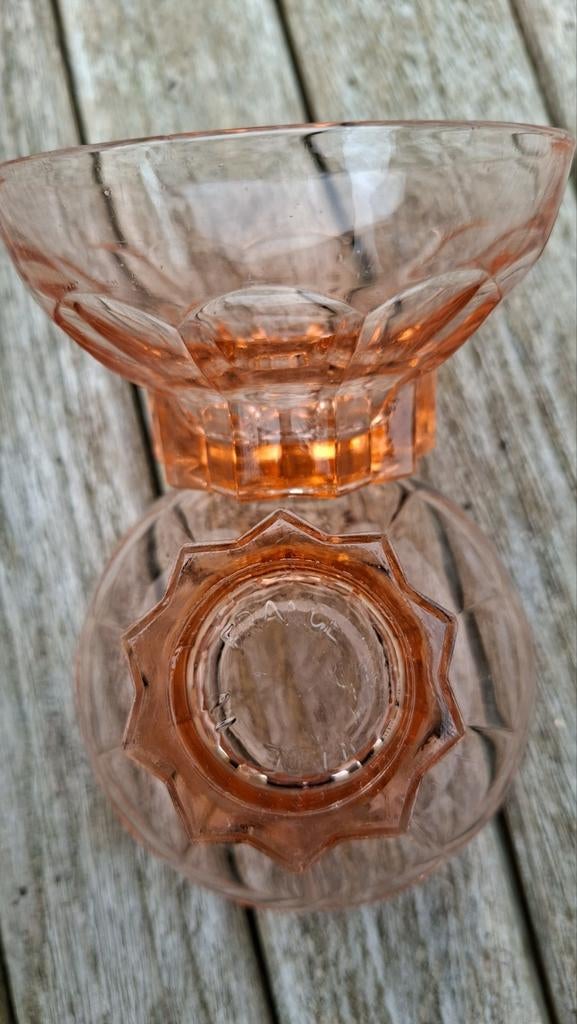 Vintage roze glas schaaltjes, Antiek en Kunst, Ophalen of Verzenden