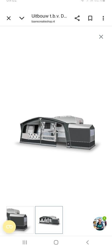 Voortent aanbouw nieuw, Caravans en Kamperen, Tenten, Ophalen of Verzenden, Zo goed als nieuw