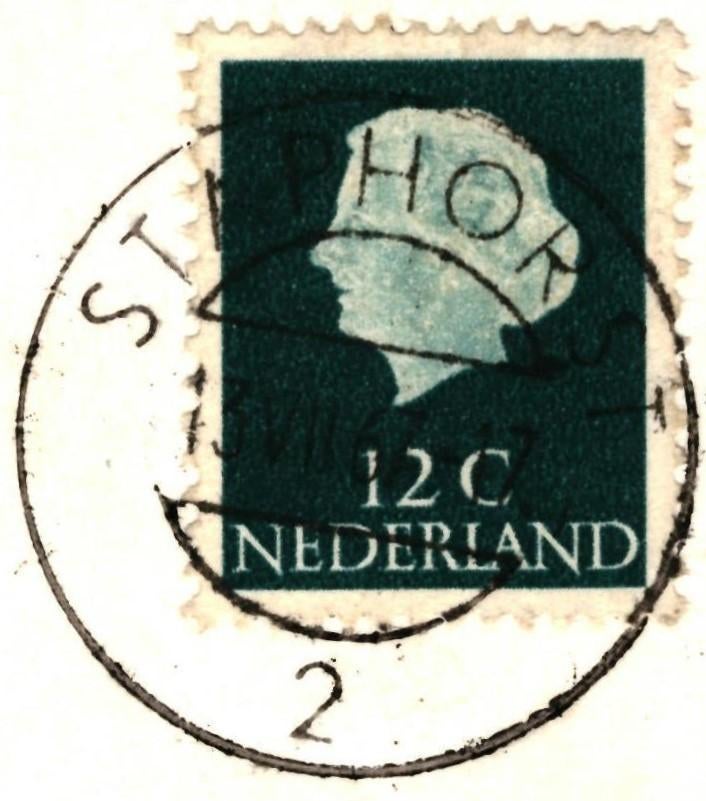 802303	Staphorst	Ov 1967 Klederdracht	Gelopen, Verzamelen, Ophalen of Verzenden, 1960 tot 1980, Gelopen, Overijssel