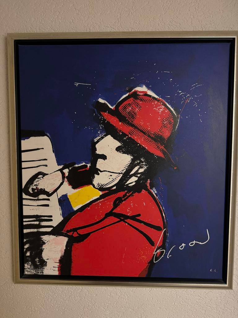 Herman brood zeefdruk e.a “ik” pianist, Ophalen