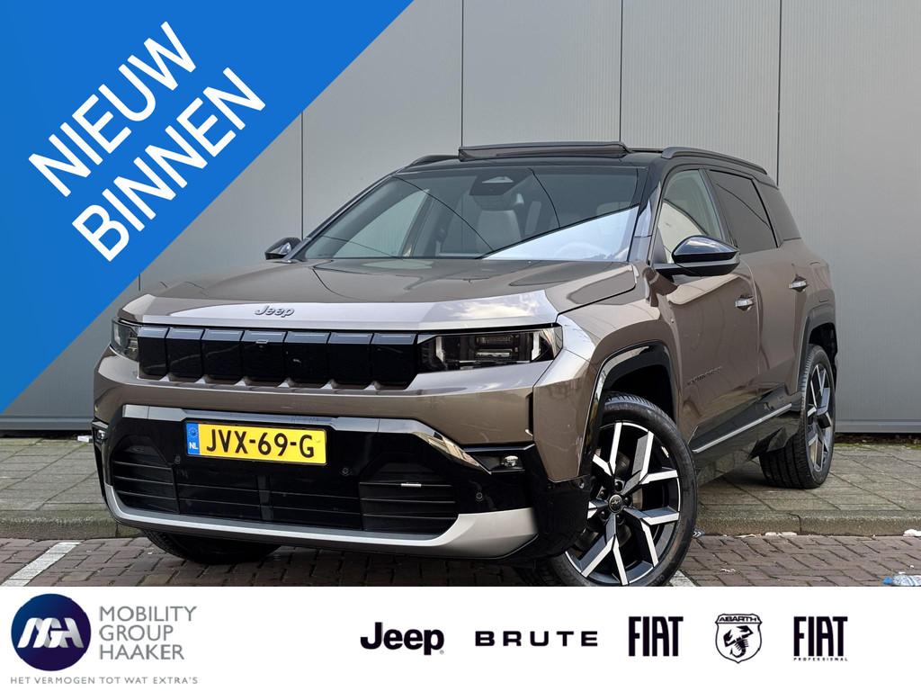 Jeep Compass First Edition 74 kWh | Schuif-kanteldak | Apple, Auto's, Jeep, Gebruikt, 213 pk, Bruin, Adaptive Cruise Control