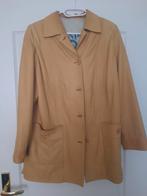 Vintage Oversized Leren Jas Maat M/L, Maat 38/40 (M), Verzenden, Geel, Munter Golf