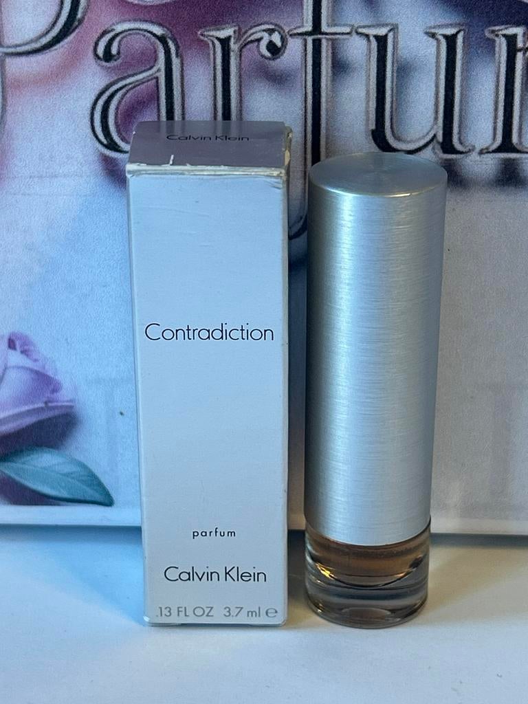 Calvin Klein - contradiction miniature pure parfum 3,7ml, Ophalen of Verzenden, Nieuw, Miniatuur, Gevuld