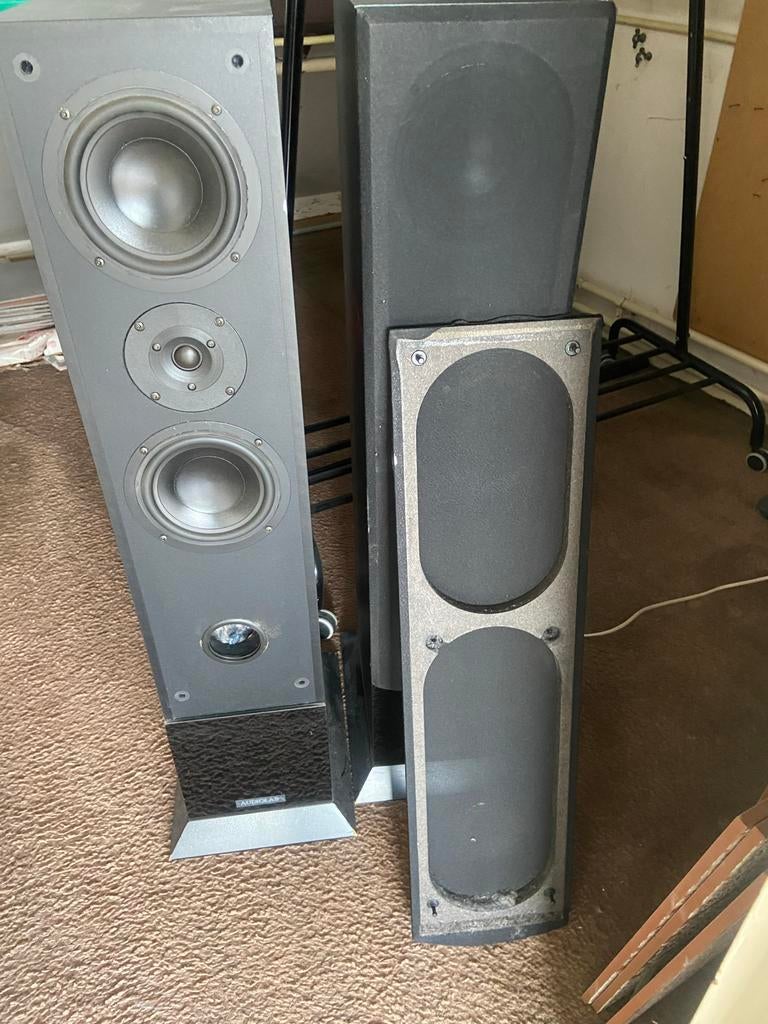 Audiolab Forto Vloerstaande Luidsprekers (Set van 2), Audio, Tv en Foto, Gebruikt, 60 tot 120 watt, Front, Rear of Stereo speakers