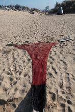 Garnalen/Tong sleepnet met scheerbord en knuppel., Ophalen of Verzenden