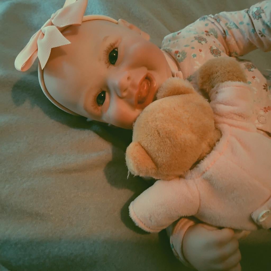 Reborn Harper, Ophalen of Verzenden, Zo goed als nieuw, Babypop, Levensecht of Reborn