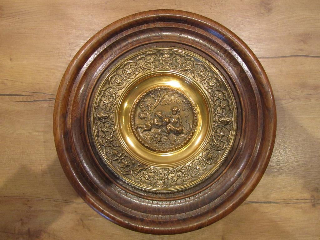 Wandbord brons, Ophalen of Verzenden, Brons