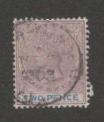 1887 2d LAGOS Britse-kolonie, Ophalen of Verzenden, Overige landen, Gestempeld