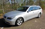 BMW 5-Serie 525i Touring AUT 2005 Grijs E61 Leer Voll.Hist., Automaat, Achterwielaandrijving, Zwart, 2000 kg