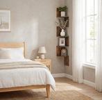 Hoek Wandrek – Bruin – 20x20x127,5 cm – 5 Planken Vintage, Ophalen, Nieuw