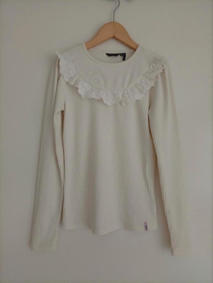 NoNo shirt gebroken wit maat 146/152, Kinderen en Baby's, Kinderkleding | Maat 146, Gebruikt, Meisje, Shirt of Longsleeve, Ophalen of Verzenden