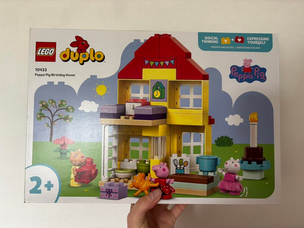 Peppa pig duplo en knuffel, Kinderen en Baby's, Speelgoed | Duplo en Lego, Ophalen of Verzenden, Zo goed als nieuw, Duplo