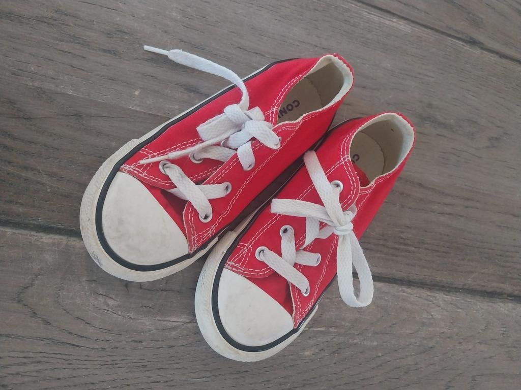 Rode All Stars schoenen, maat 25, Gebruikt, Jongen of Meisje, Schoenen, Ophalen of Verzenden