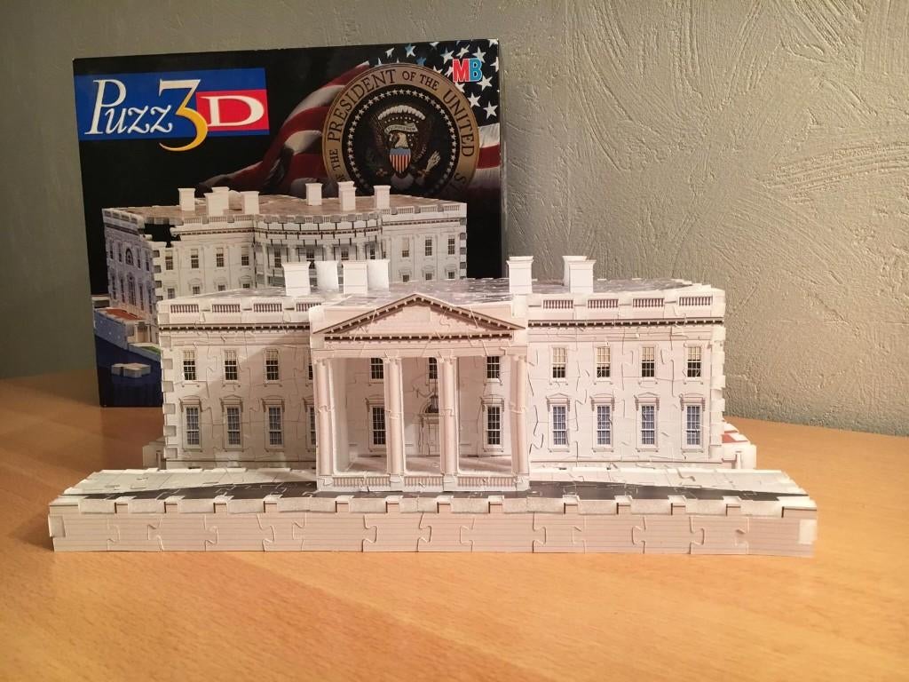 Puzzel 3D het witte huis president USA 443 stukjes, Ophalen of Verzenden, Minder dan 500 stukjes, Rubik's of 3D-puzzel