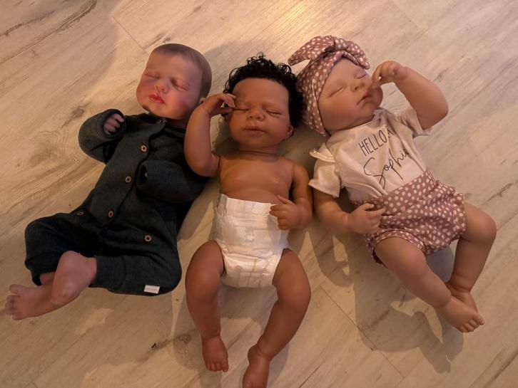 Reborn doll realistische pop, Kinderen en Baby's, Speelgoed | Poppen, Nieuw, Babypop, Ophalen of Verzenden