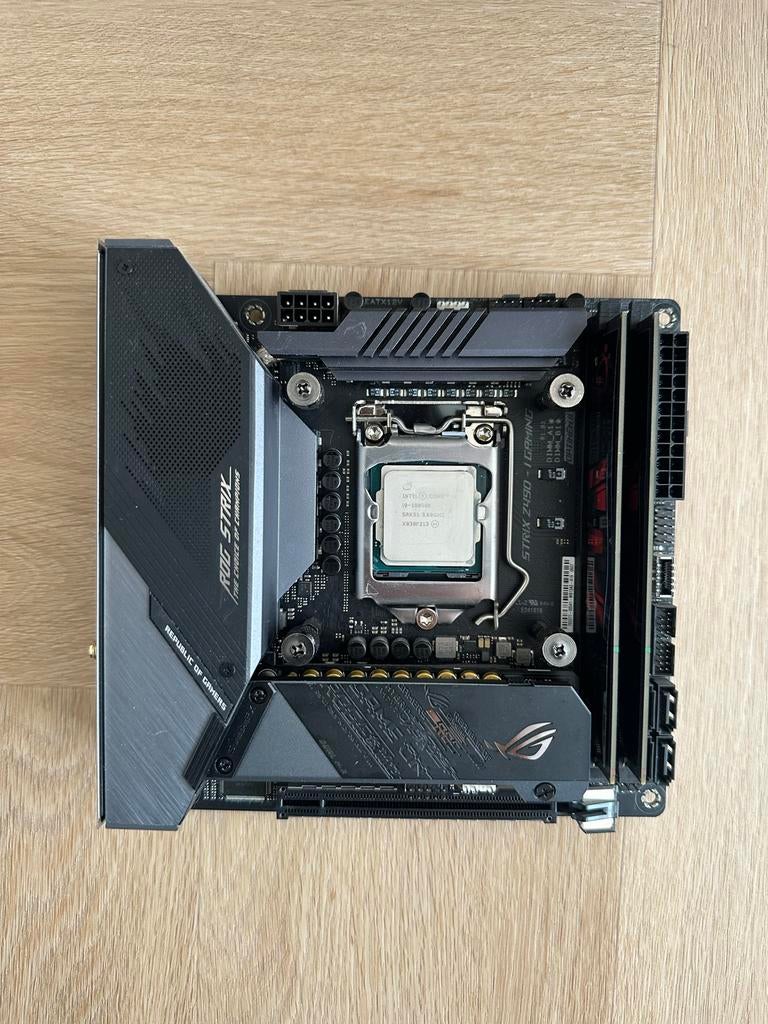 Z490i Rog Strix i9 10850k 32GB DDR4, Ophalen of Verzenden, Gebruikt, Intel, DDR4