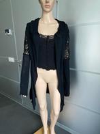 K17 set: lang vest met top maat 36=S fijn-gebreid zwart, Zwart, Apart Fashion, Ophalen of Verzenden, Zo goed als nieuw