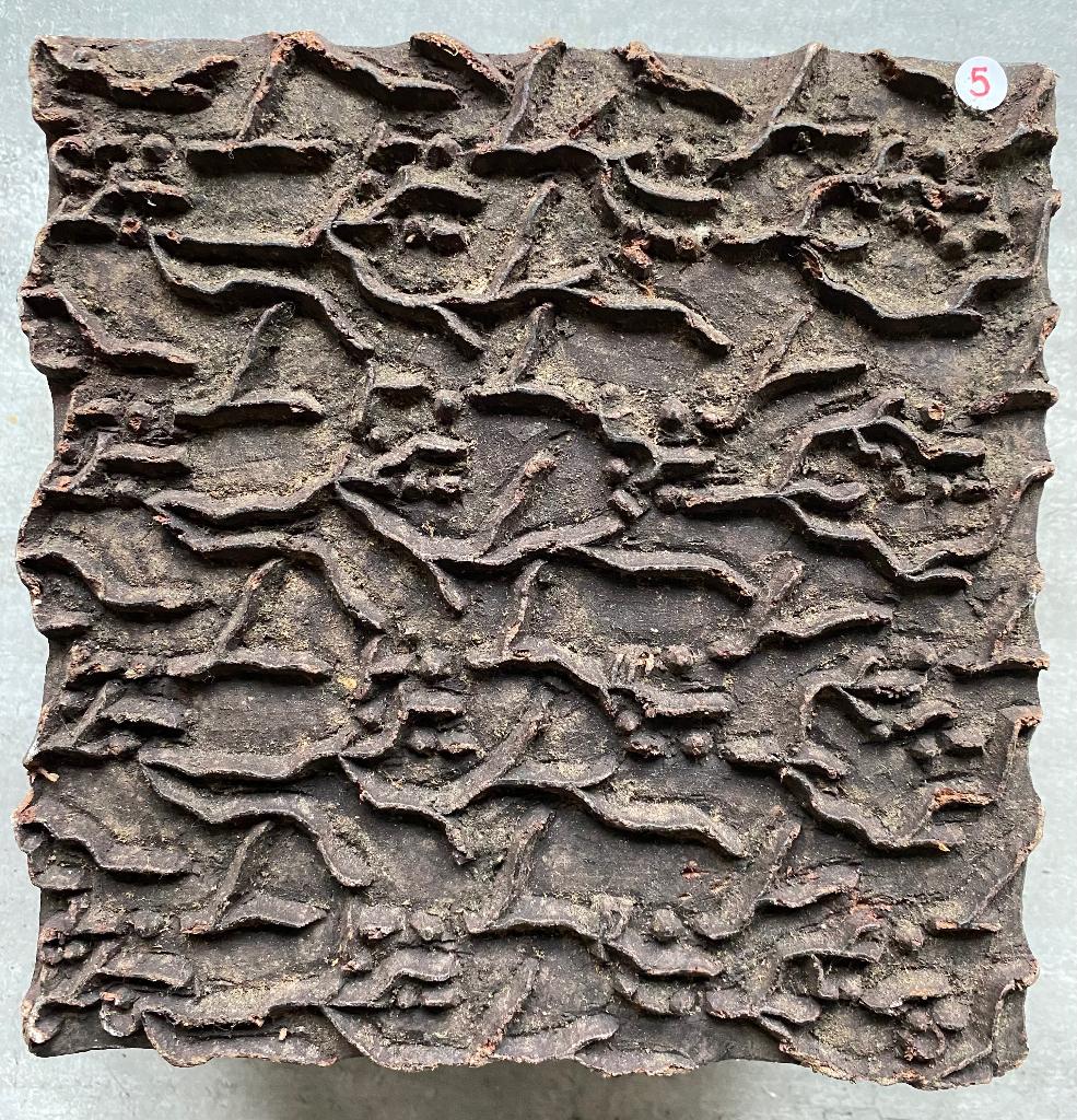 Mooie batik houten stempel 16 x 16 cm, Ophalen of Verzenden