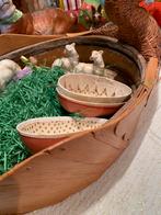 #pasen Antiek paas ei candycontainer papier mache, Gebruikt, T, Ophalen of Verzenden, N