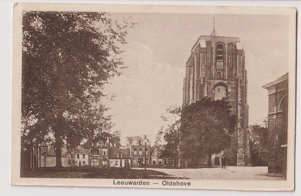 252 Leeuwarden Oldehove met Omgeving Beschreven Kaart niet v, Verzenden, 1920 tot 1940, Ongelopen, Friesland