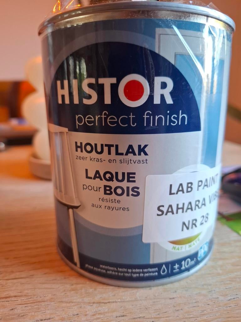 Histor Perfect Finish Houtlak Mat - Sahara Vibe (0.75L), Beige, Nieuw, Ophalen of Verzenden, Lak