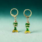 Creolen visjes, Ophalen of Verzenden, Zo goed als nieuw, Zilver, Overige materialen