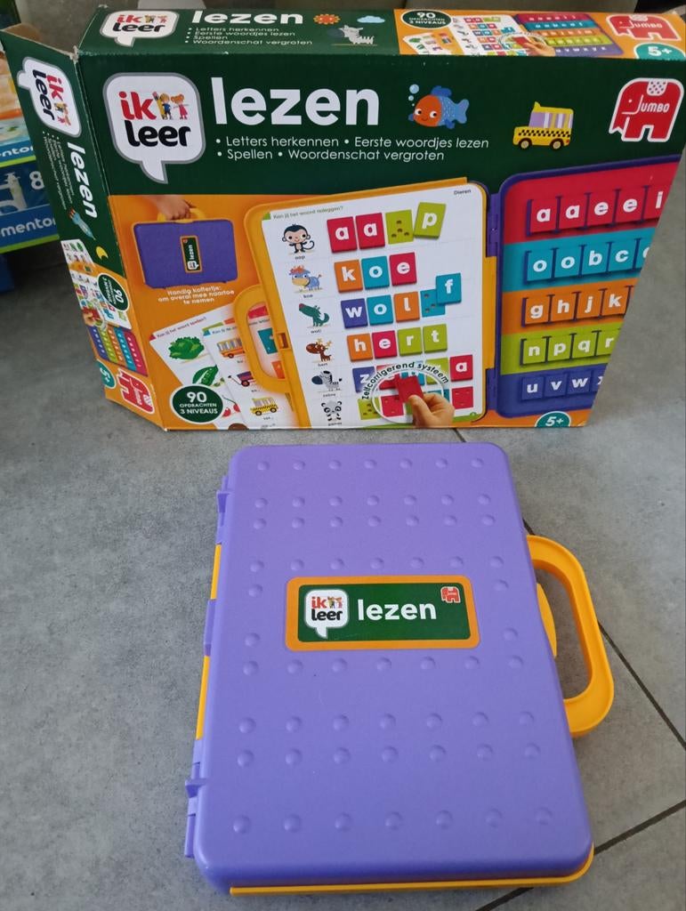 Ik leer lezen, koffer+ doos., Ophalen of Verzenden