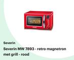 Severin MW 7893 Magnetron, Retro Design met grill, Ophalen, Zo goed als nieuw, Grill, Draaiplateau