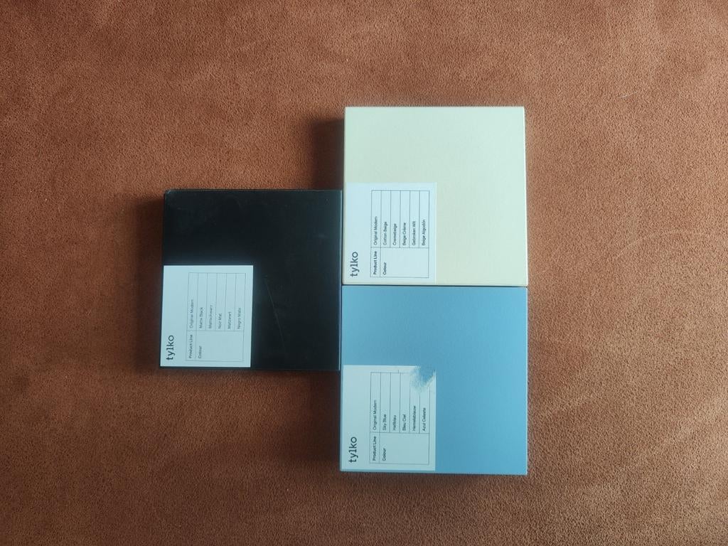 Tylko kasten kleur set zwart blauw creme, Ophalen of Verzenden, Zo goed als nieuw