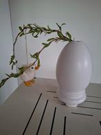 Des Pots eivormig vaasje - 13 cm hoog, Gebruikt, Wit, Aardewerk of Porselein, Ophalen of Verzenden