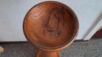 Vintage houten asbak op standaard, Ophalen of Verzenden