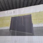 Zijscherm windscherm aluminium donkergrijs 1.80x5m NIEUW, Tuin en Terras, Overige Tuin en Terras, Ophalen of Verzenden