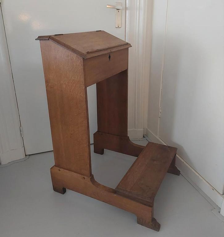 Antiek Bidbankje Kerkbankje Bidstoel Vintage Brocante, Antiek en Kunst, Antiek | Meubels | Stoelen en Banken, Ophalen