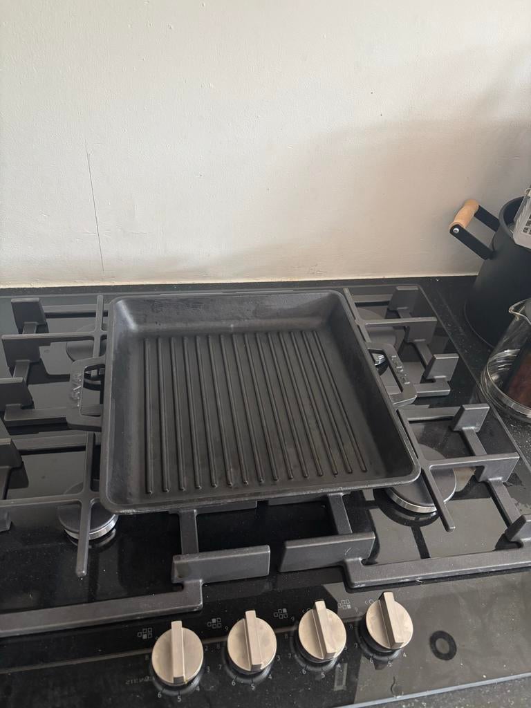 Lava Iron Grillpan, Ophalen, Zo goed als nieuw, Gietijzer, Koekenpan of Braadpan