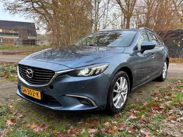Mazda 6 Sportbreak 2.2D SkyActiv-D 150 SkyLease+ (bj 2015), Auto's, 730 kg, Gebruikt, Euro 6, 4 cilinders