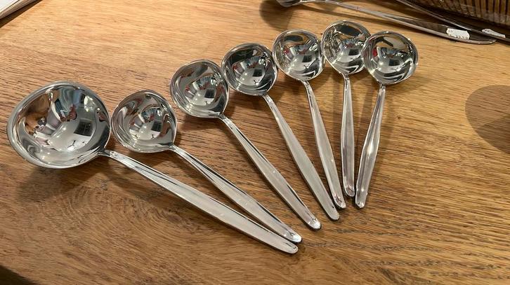 Keltum verzilverd bestek nieuw juslepel soeplepel sauslepel, Huis en Inrichting, Keuken | Bestek, Zo goed als nieuw, Los bestek