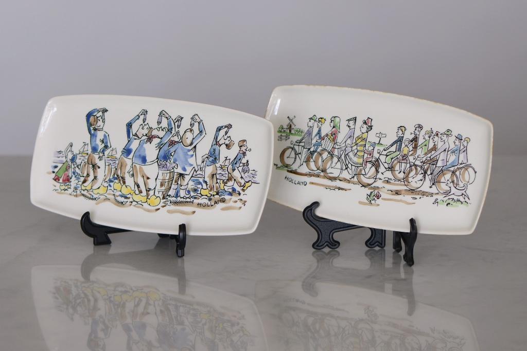 ✅ 2 x HARINGSCHAALTJE Goedewaagen retro 1962, Ophalen of Verzenden