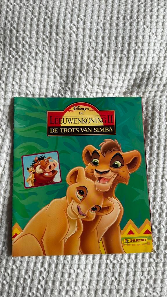Panini compleet lion king 2 (leeuwenkoning, Verzenden, Zo goed als nieuw, Sticker