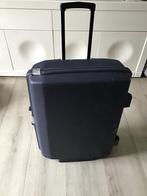 Grote blauwe Samsonite koffer met uitschuifbare handgreep, Sieraden, Tassen en Uiterlijk, Koffers, Wieltjes, Gebruikt, Grote blauwe Samsonite koffer met uitschuifbare handgreep