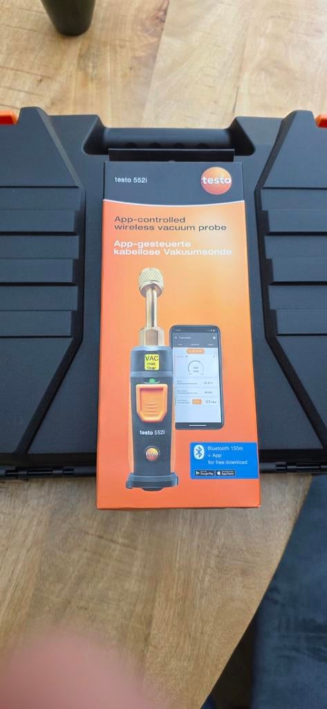 Testo 552i draadloze vacuüm meter nieuw met certificaat, Ophalen of Verzenden