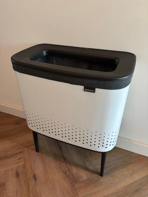 TE KOOP!Brabantia Bo Wasbox, wit/zwart, 60liter, nette staat, Overige typen, Zo goed als nieuw, Minder dan 100 cm, 25 tot 50 cm