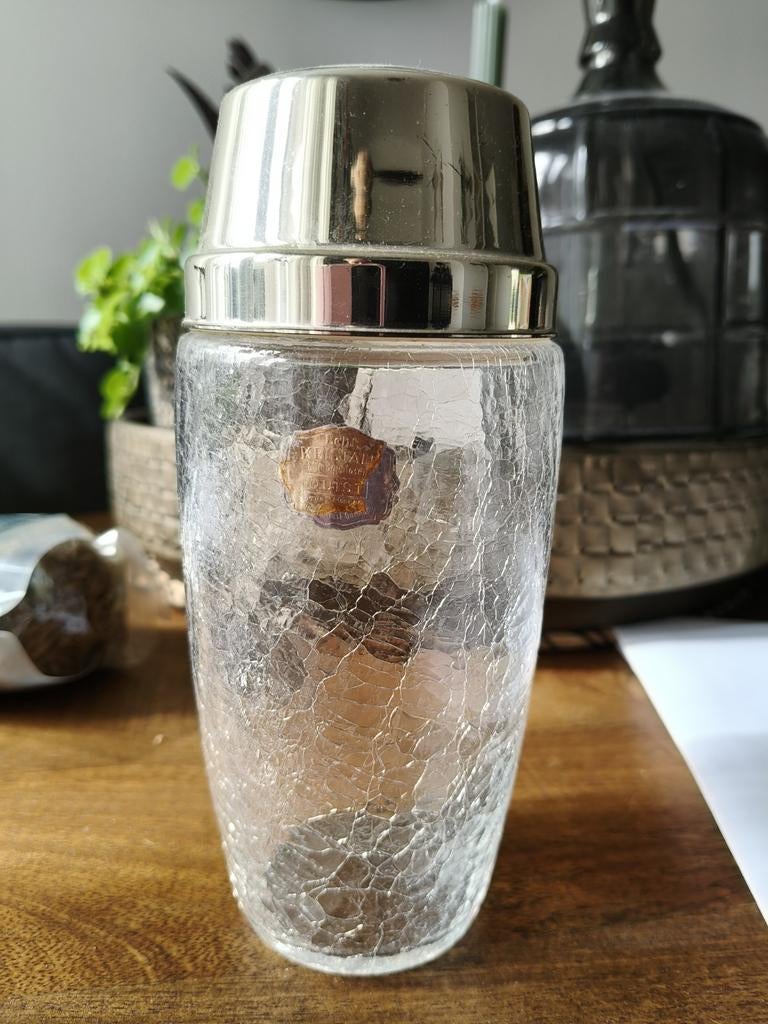 Vintage cocktailshaker van kristalglas, Antiek en Kunst, Ophalen of Verzenden