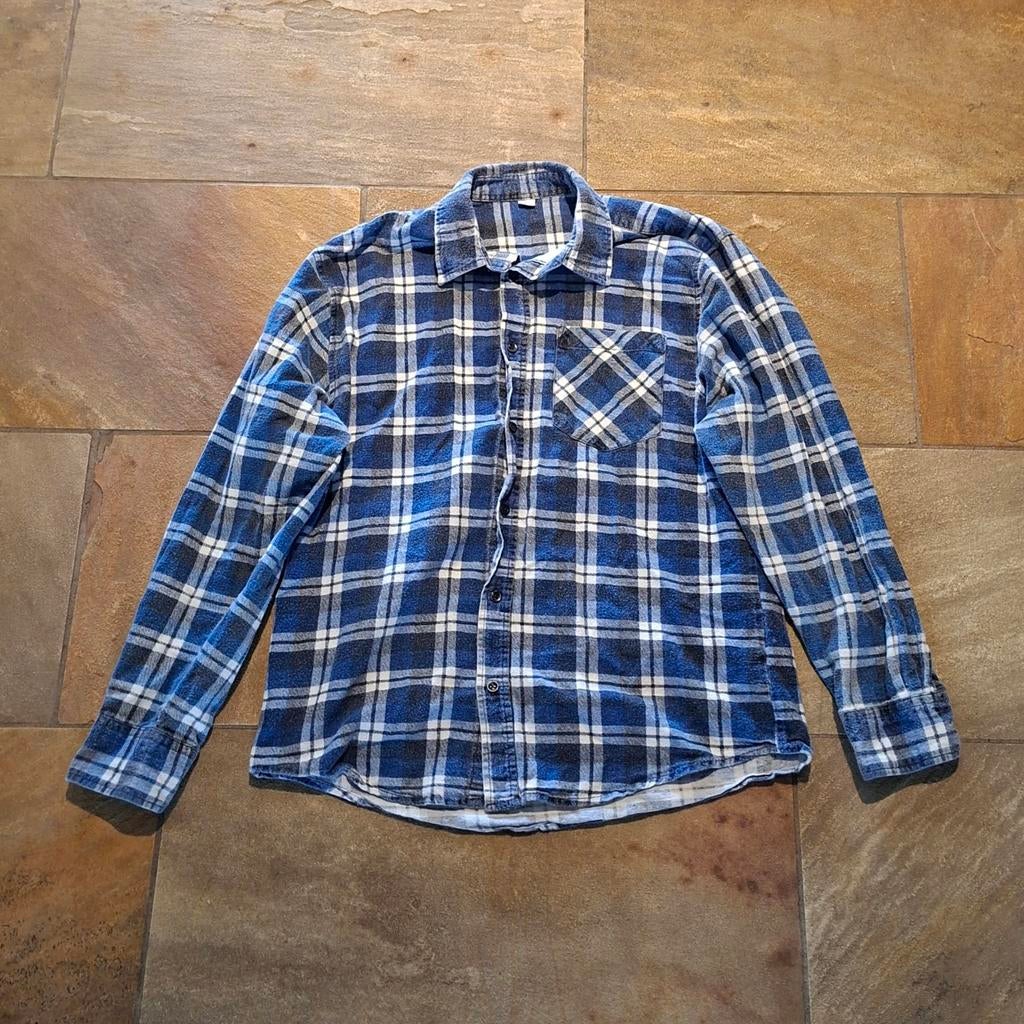 Vintage blauw overhemd - XL, Kleding | Heren, Overhemden, Blauw, Vintage, Ophalen of Verzenden, Gedragen