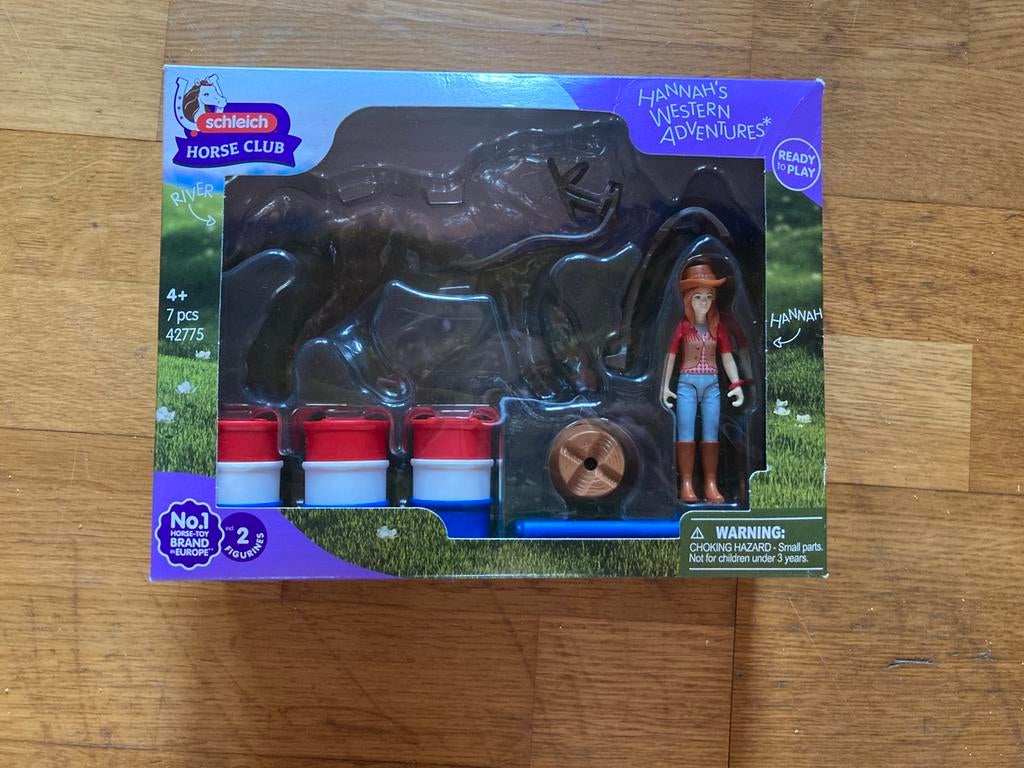 Schleich western set (zonder paard), Ophalen of Verzenden, Meer dan 50 stukjes, Zo goed als nieuw, 6 jaar of ouder