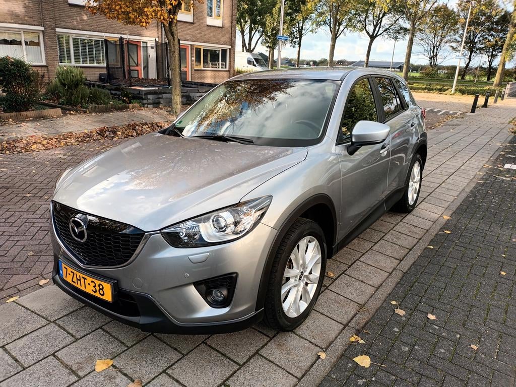 Mazda CX-5 2.0 Skyactiv-g 160pk 4WD Aut 2013 Grijs, Auto's, Mazda, Automaat, 1998 cc, 1800 kg, Zwart