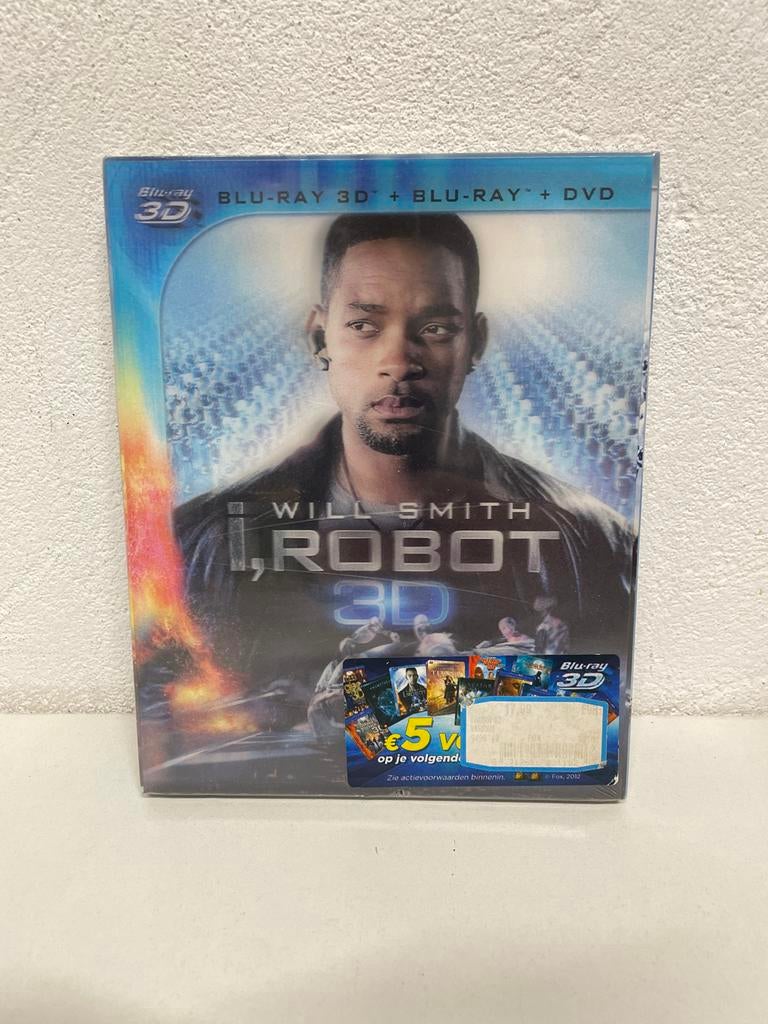 I, Robot 3D Blu-ray + Blu-ray + DVD - Will Smith, Cd's en Dvd's, Ophalen of Verzenden, Nieuw in verpakking, Science Fiction en Fantasy
