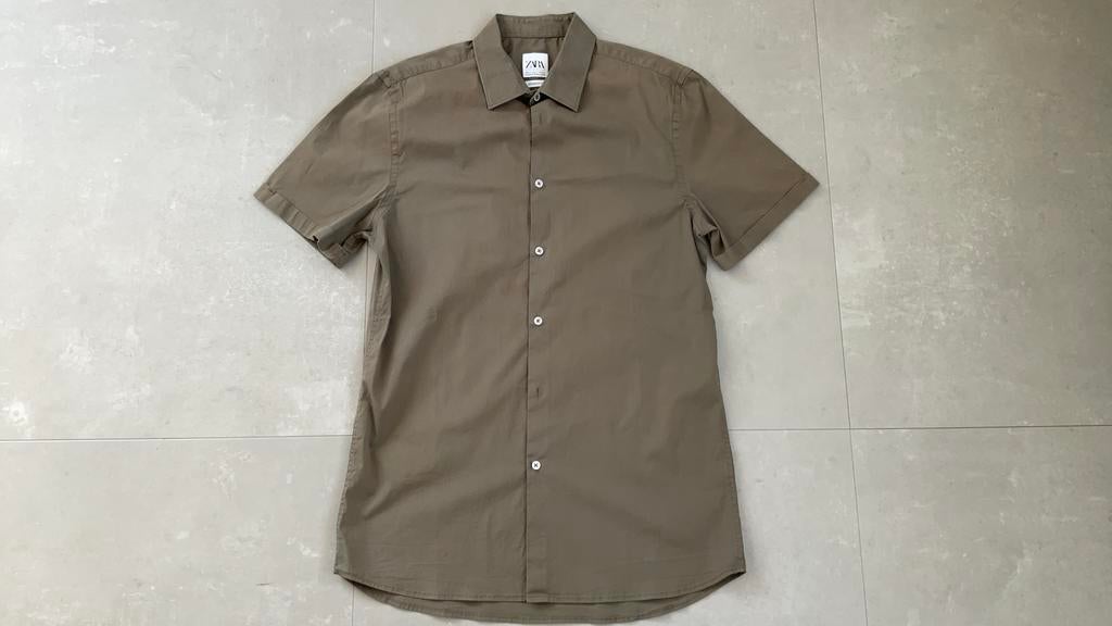 Zara blouse overhemd maat S M, Kleding | Heren, Ophalen of Verzenden, Zo goed als nieuw, Groen, Halswijdte 39/40 (M)